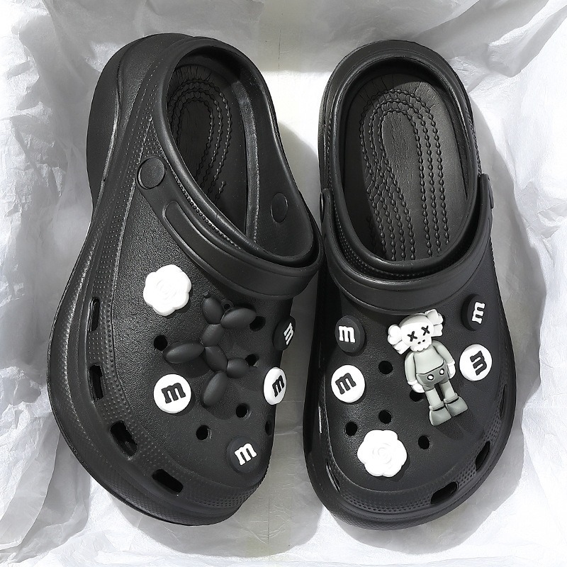 Женские тапочки на платформе, модные сандалии, уличные сабо, пляжные шлепанцы, мягкие тапочки высокого качества