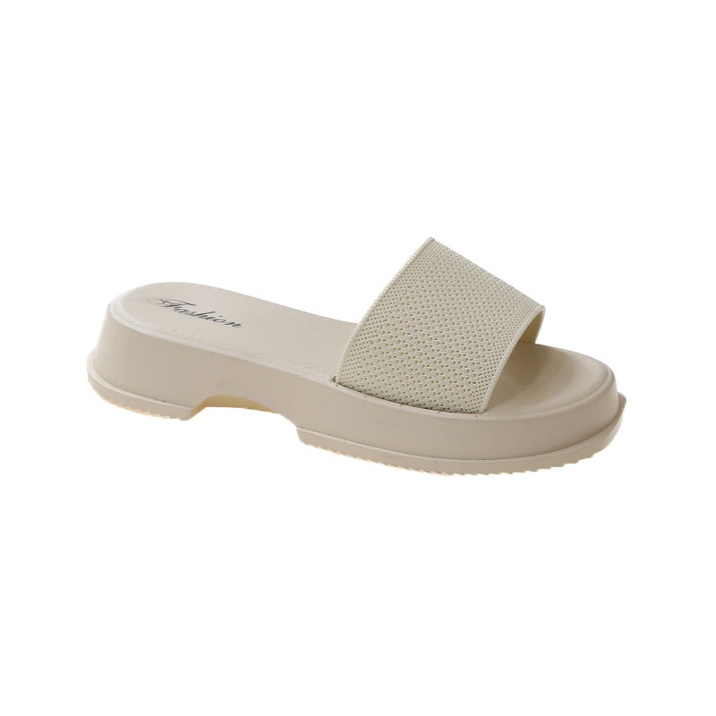 2024 новые летние шлепанцы, женские модные сандалии, пляжные тапочки на толстой подошве на танкетке