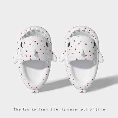 Тапочки «Акула», женские и мужские модные тапочки, домашние пара, нескользящие сандалии на толстой подошве, уличные шлепанцы