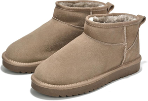 Прочные зимние ботильоны: натуральная кожа и уютная подкладка из искусственного меха