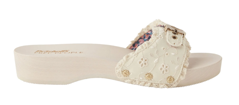 Женские шлепанцы Monika на плоской подошве с ремешком H