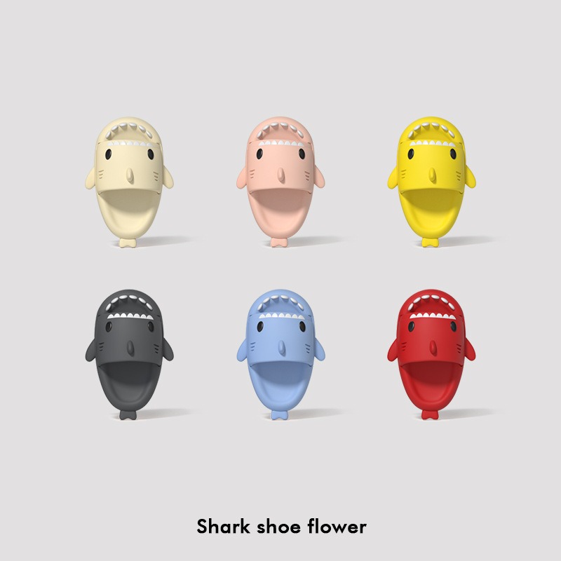 Женские и мужские летние пляжные тапочки с изображением акулы, верхние плавники, подвески, мультяшные сабо из ПВХ с сыром, подвески, аксессуары, украшение с пряжкой для обуви