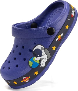 Дети засоры мальчики для девочек садовые туфли унисекс-ребенка-детские сандалии скольжения с поворотными ремнями на каблуках