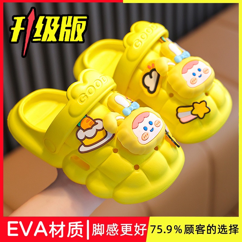 Детские сандалии с мультяшными героями, сандалии с мультяшными отверстиями, пляжные сандалии с мультяшными героями, уличные сандалии с мультяшными героями, нескользящие сандалии с мультяшными героями