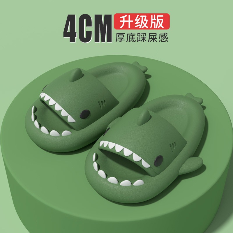 Шлепанцы с рисунком акулы, женские летние сандалии, мужские хлопушки, шлепанцы с изображением акулы, мягкие уличные домашние тапочки из ЭВА, пляжная обувь