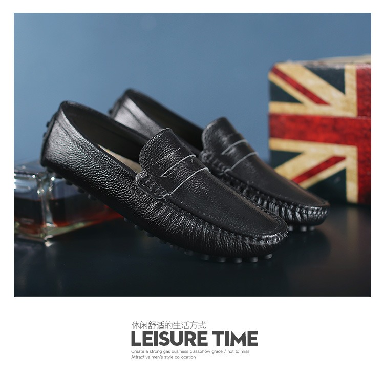 Мужская повседневная обувь из натуральной кожи, роскошные брендовые мужские лоферы, мокасины, дышащие черные туфли без шнуровки