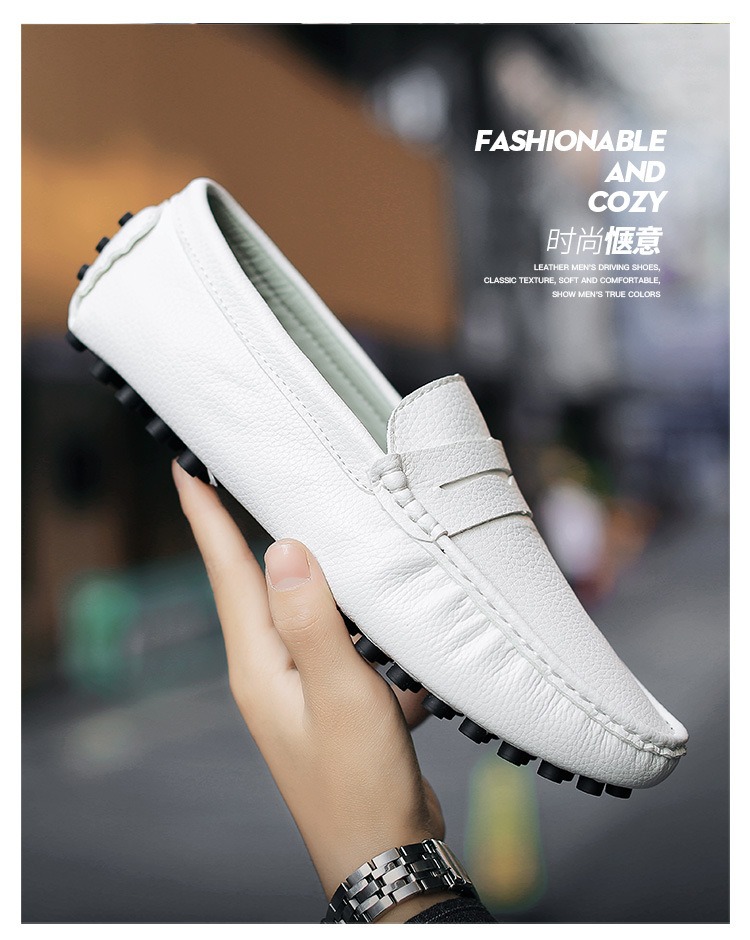 Мужская повседневная обувь из натуральной кожи, роскошные брендовые мужские лоферы, мокасины, дышащие черные туфли без шнуровки